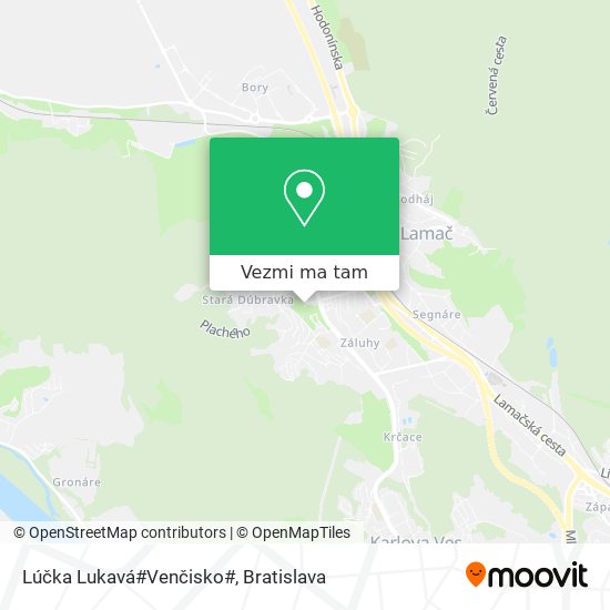 Lúčka Lukavá#Venčisko# mapa