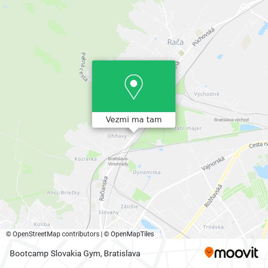 Bootcamp Slovakia Gym mapa