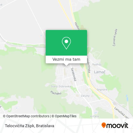 Telocvičňa Zšpk mapa