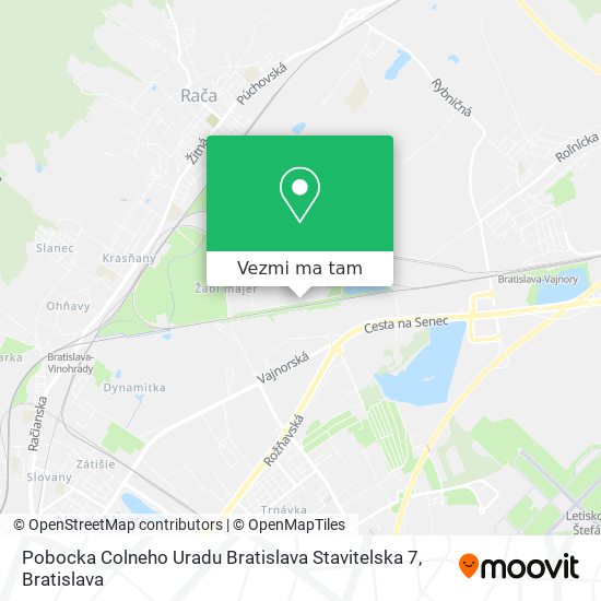 Pobocka Colneho Uradu Bratislava Stavitelska 7 mapa