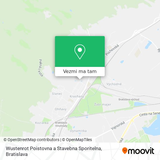 Wustenrot Poistovna a Stavebna Sporitelna mapa