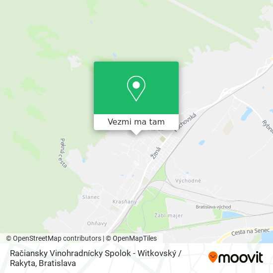 Račiansky Vinohradnícky Spolok - Witkovský / Rakyta mapa