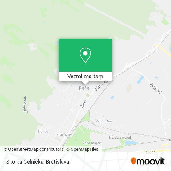 Škôlka Gelnická mapa