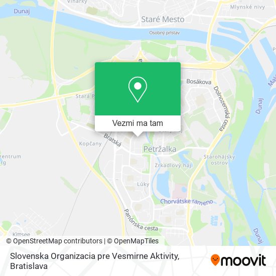 Slovenska Organizacia pre Vesmirne Aktivity mapa