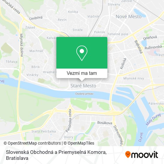 Slovenská Obchodná a Priemyselná Komora mapa