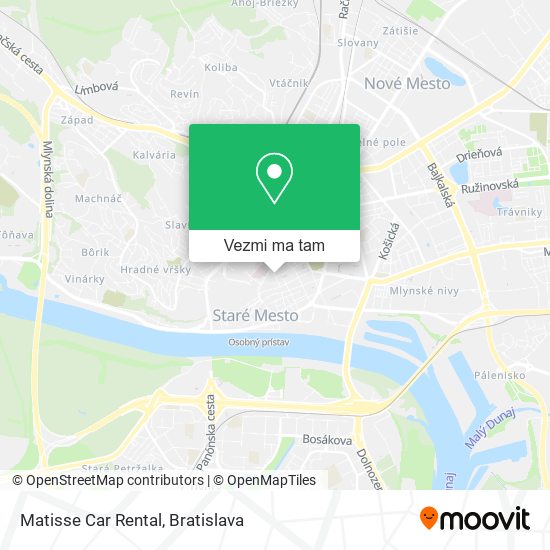 Matisse Car Rental mapa