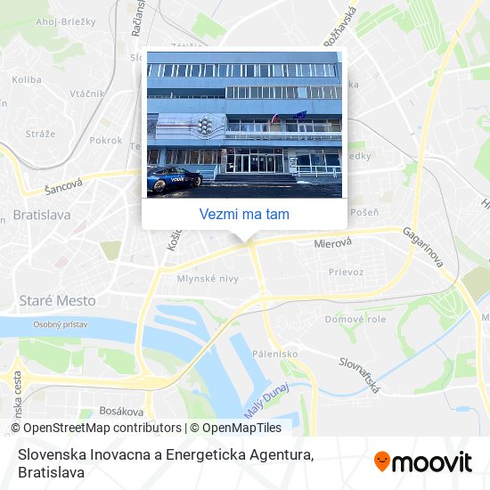 Slovenska Inovacna a Energeticka Agentura mapa