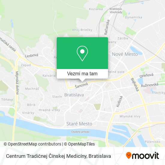 Centrum Tradičnej Čínskej Medicíny mapa