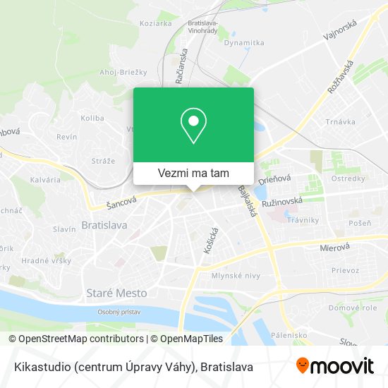 Kikastudio (centrum Úpravy Váhy) mapa