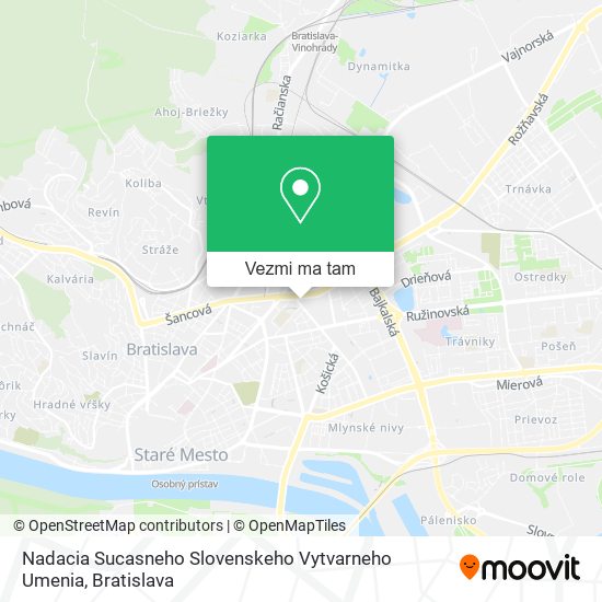 Nadacia Sucasneho Slovenskeho Vytvarneho Umenia mapa