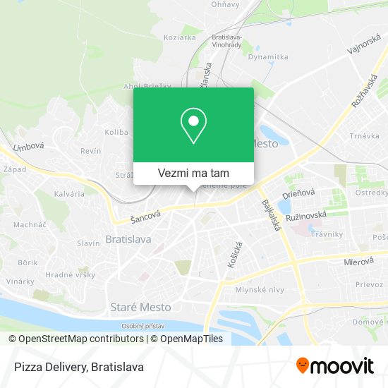 Pizza Delivery mapa