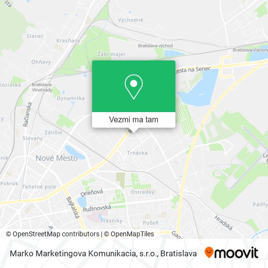 Marko Marketingova Komunikacia, s.r.o. mapa