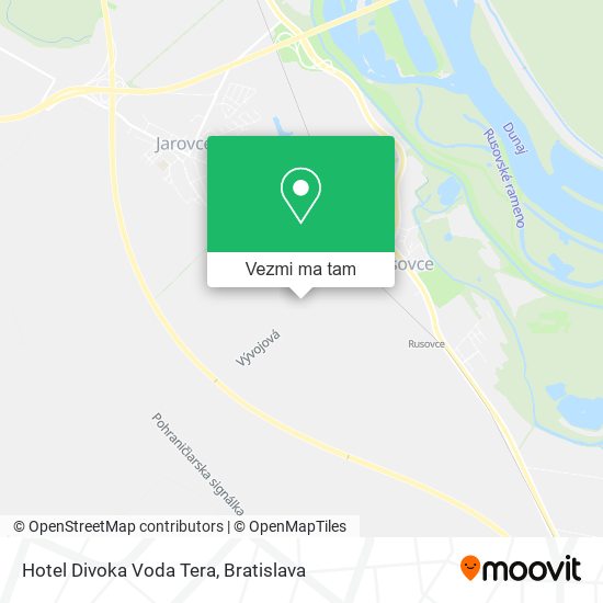 Hotel Divoka Voda Tera mapa