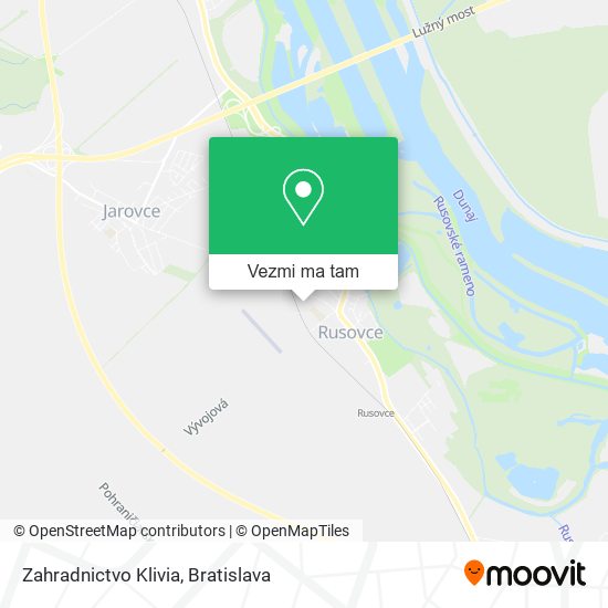 Zahradnictvo Klivia mapa