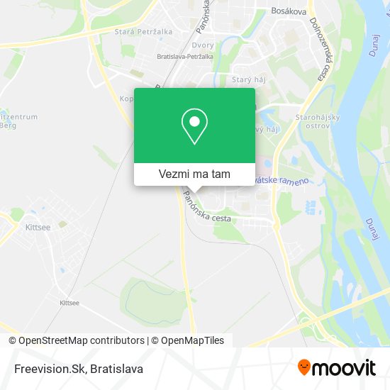 Freevision.Sk mapa