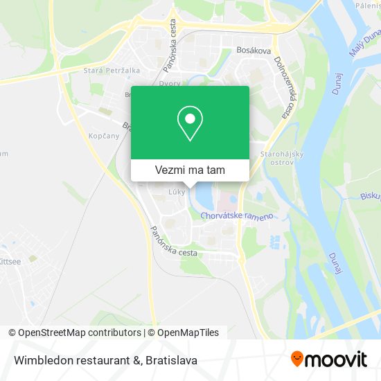 Wimbledon restaurant & mapa