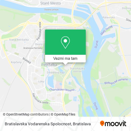 Bratislavska Vodarenska Spolocnost mapa
