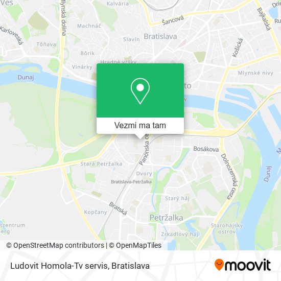 Ludovit Homola-Tv servis mapa