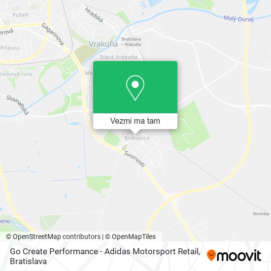 Go Create Performance - Adidas Motorsport Retail mapa