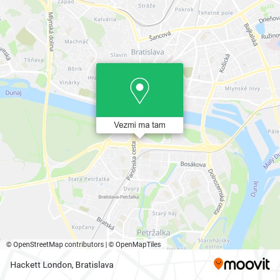 Hackett London mapa