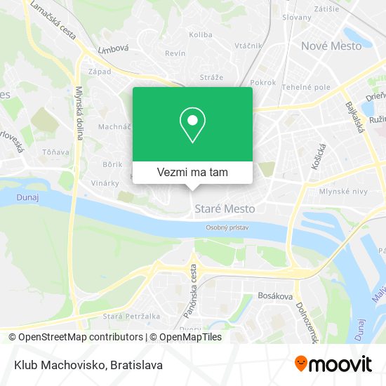 Klub Machovisko mapa