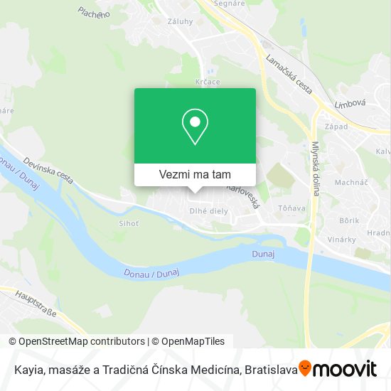 Kayia, masáže a Tradičná Čínska Medicína mapa