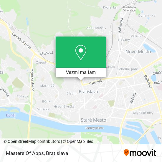 Masters Of Apps mapa