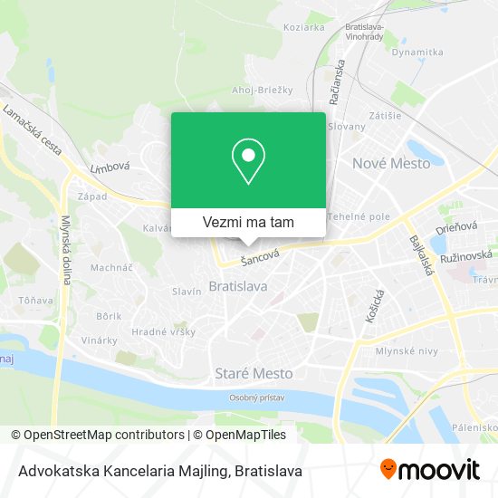 Advokatska Kancelaria Majling mapa