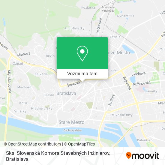 Sksi Slovenská Komora Stavebných Inžinierov mapa