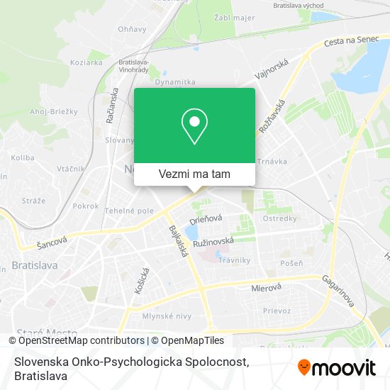 Slovenska Onko-Psychologicka Spolocnost mapa