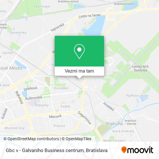 Gbc v - Galvaniho Business centrum mapa