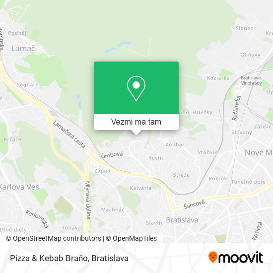 Pizza & Kebab Braňo mapa