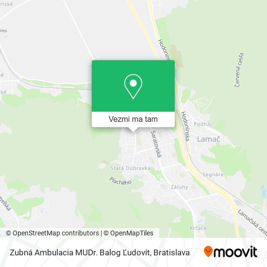 Zubná Ambulacia MUDr. Balog Ľudovít mapa