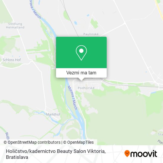 Holičstvo / kaderníctvo Beauty Salon Viktoria mapa