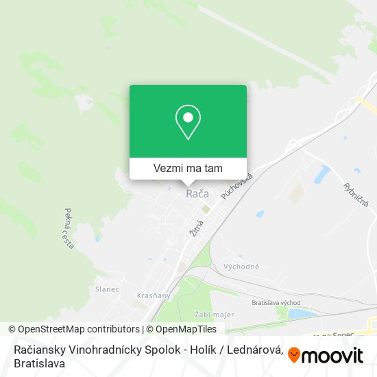 Račiansky Vinohradnícky Spolok - Holík / Lednárová mapa