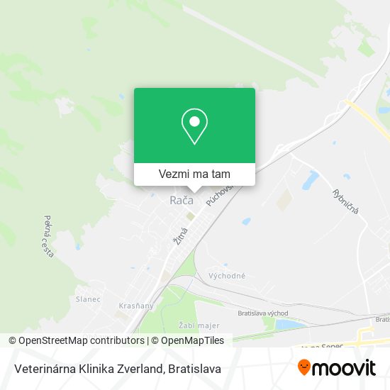 Veterinárna Klinika Zverland mapa