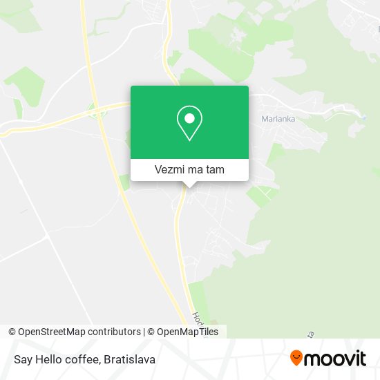 Say Hello coffee mapa