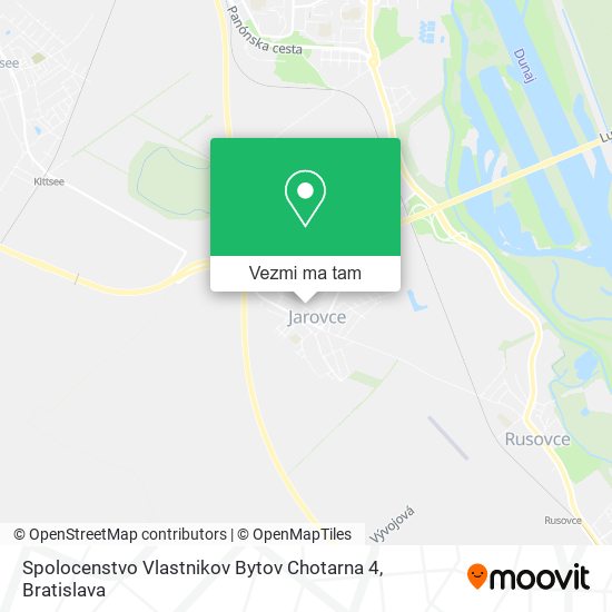 Spolocenstvo Vlastnikov Bytov Chotarna 4 mapa