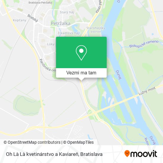 Oh Là Là kvetinárstvo a Kaviareň mapa