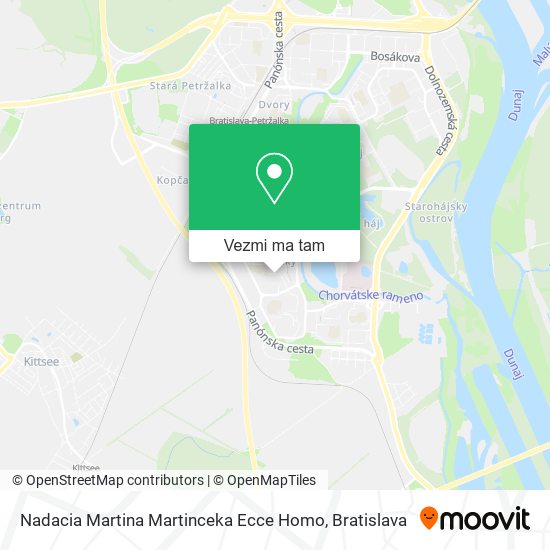 Nadacia Martina Martinceka Ecce Homo mapa