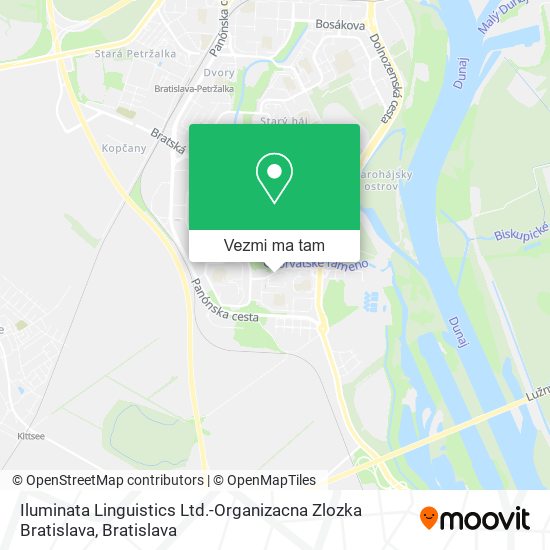 Iluminata Linguistics Ltd.-Organizacna Zlozka Bratislava mapa