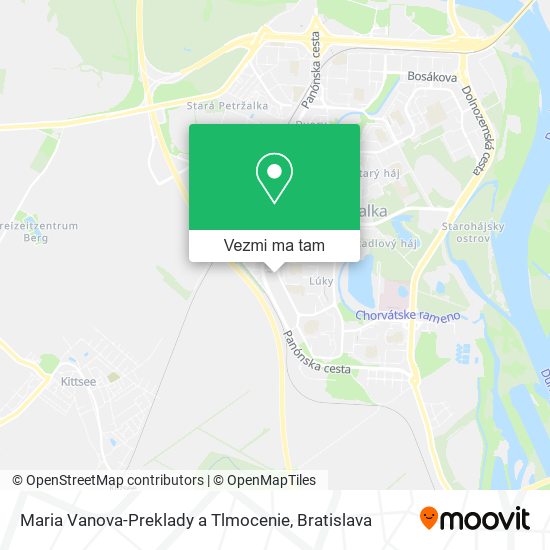 Maria Vanova-Preklady a Tlmocenie mapa