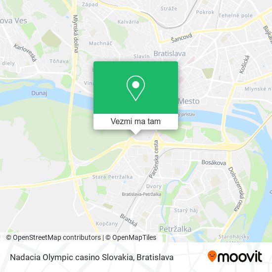 Nadacia Olympic casino Slovakia mapa