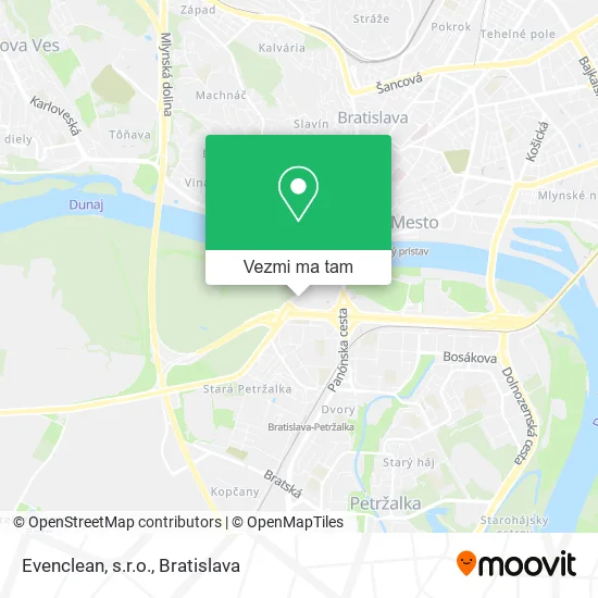 Evenclean, s.r.o. mapa