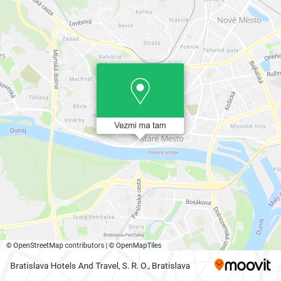 Bratislava Hotels And Travel, S. R. O. mapa
