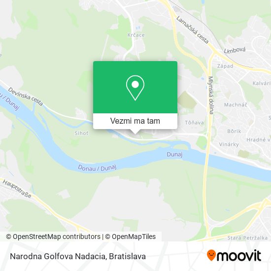 Narodna Golfova Nadacia mapa