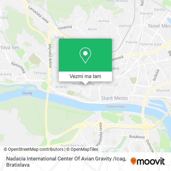 Nadacia International Center Of Avian Gravity /Icag mapa