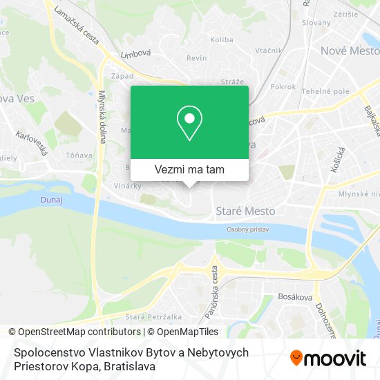 Spolocenstvo Vlastnikov Bytov a Nebytovych Priestorov Kopa mapa