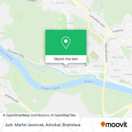 Judr. Martin Javorcek, Advokat mapa