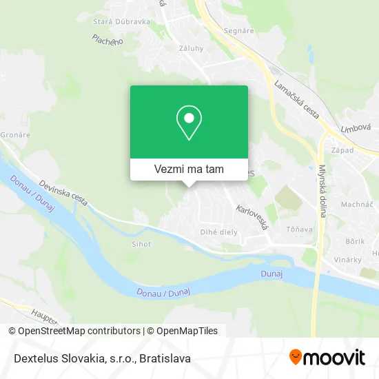 Dextelus Slovakia, s.r.o. mapa